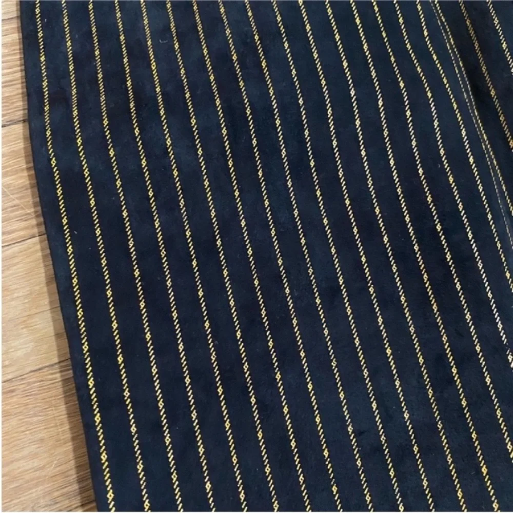 Vintage Suede Pencil Skirt vintage pencil skirt 1970s pinstripe pencil skirt - Picture 2 of 11